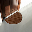 Коврик придверный 60х90 см, ВЕНГЕ, грязезащитный, 430 г/м2, ПОЛУКРУГ, фактурный ЧЕШУЙКИ, ЛЮБАША, 701053