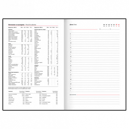 Ежедневник недатированный А5 138х213 мм, BRAUBERG "Slot", под кожу, держатель для ручки, 160 листов, красный, 116606