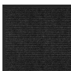 Коврик придверный 80х120 см, ЧЕРНЫЙ, влаго-грязезащитный, 450 г/м2, ребристый, PRIMILA (ПРИМИЛА) EXTRA, 701030