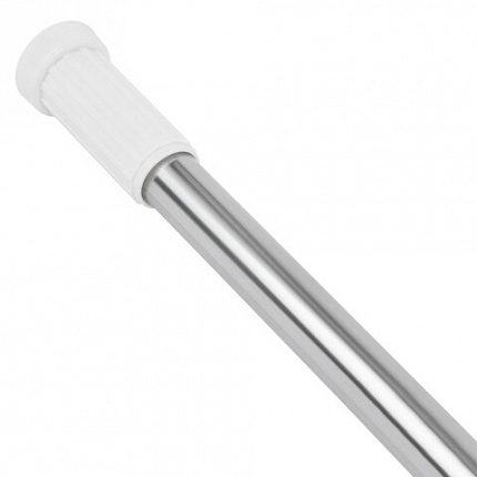 Карниз штанга для ванной телескопический 140-260 см, нержавеющая сталь, PRIMILA (ПРИМИЛА), 700109