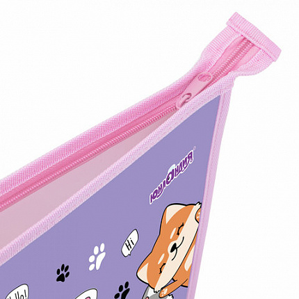 Папка для тетрадей ЮНЛАНДИЯ А4, 1 отделение, пластик, на молнии, "Best fellows", 273348