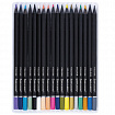 Карандаши цветные чёрное дерево BRAUBERG BLACK WOOD, 36 цветов, мягкий грифель 3 мм, 182042