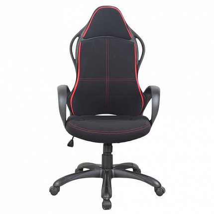Кресло офисное BRABIX PREMIUM "Force EX-516", ткань, черное/вставки красные, 531571
