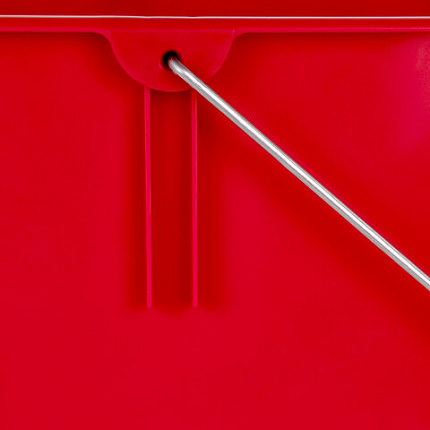 Ведро УНИВЕРСАЛЬНОЕ 25 л, КРАСНОЕ, подходит для уборочных тележек, уборки, хранения, пластик, 609755, 25EC/5