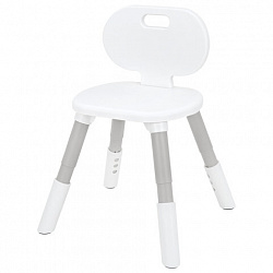 Стул детский растущий BRABIX KIDS CC-001, 2-8 лет, пластик серый + белый, 533293