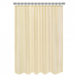 Шторка для ванной ПОЛИЭСТЕР, 180х180 см, кольца в комплекте, ЗОЛОТОЙ БРИЛЛИАНТ, PRIMILA (ПРИМИЛА), 700089