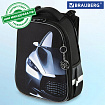 Ранец BRAUBERG PREMIUM, 2 отделения, с брелком, "Fast car", 38х29х16 см, 270600