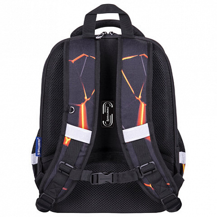 Ранец BRAUBERG FIT, 2 отделения, "Лава", 38х27х14 см, 270617