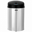 Ведро для мусора СЕНСОРНОЕ 12 л, нержавеющая сталь, черная матовая крышка, питание от 4-х батареек AA (не входят в комплект), LAIMA, 609326