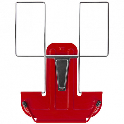 Подставка для книг и учебников металлическая, красная, BRAUBERG LINE, 237965