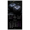 Календарь настенный перекидной 2026 г., BRAUBERG, 12 листов, 28,5х28,5 см, "Black esthetic", 116927