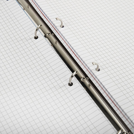 Тетрадь на кольцах БОЛЬШАЯ 305х230мм А4, 120л, пластик, с разделителями, BRAUBERG, Фиолетовый, 404623