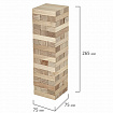 Игра настольная "БАШНЯ", 54 деревянных блока, BRAUBERG HOBBY, 665492