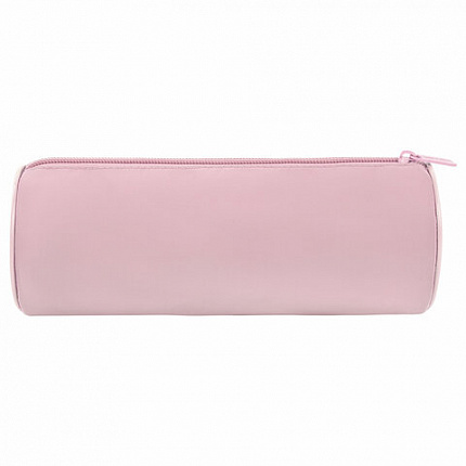 Пенал-тубус BRAUBERG, с эффектом Soft Touch, мягкий, Pastel pink, 272299