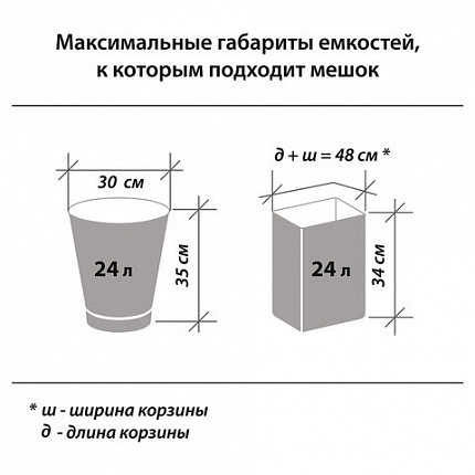 Мешки для мусора с завязками 30 л, синие, в рулоне 20 шт., прочные, ПНД 13 мкм, 50х60 см, LAIMA, 601395