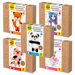 Набор для творчества "Валяние из шерсти", брелок, АССОРТИ, 10КОР