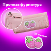 Пенал мягкий ЮНЛАНДИЯ, 2 отделения, полиэстер, "Strawberry shortcake", розовый, 21х9х6 см, 271577