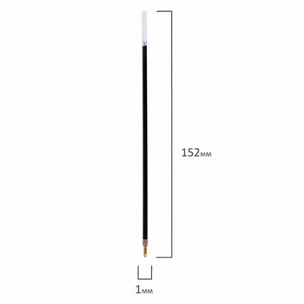 Стержень шариковый СОЮЗ 152 мм, СИНИЙ, пишущий узел 1 мм, линия письма 0,35 мм, УП 152-01