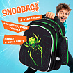 Рюкзак SNOOBAG (СНУБЭГ) MIND с пеналом в комплекте, 2 отделения, "Неоновый паук", 40х28х18 см, 274444