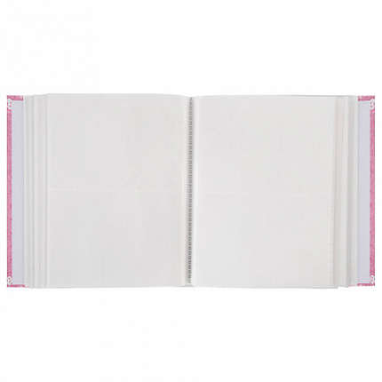 Фотоальбом BRAUBERG "Baby shoes" на 200 фото 10х15 см, твердая обложка, термосклейка, розовый, 39114