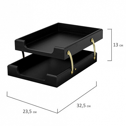 Набор подарочный настольный BESTAR "Titan" из дерева, 8 предметов, цвет "черное дерево", 237217
