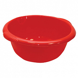 Таз 16 л, хозяйственный, круглый, с ручками, пластиковый, 18х45х49 см, цвет белый, IDEA, М 2507