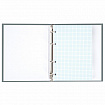 Тетрадь на кольцах А5 175х215 мм, 120 л., твердый картон, матовая ламинация, клетка, BRAUBERG "Minimal grey", 404996