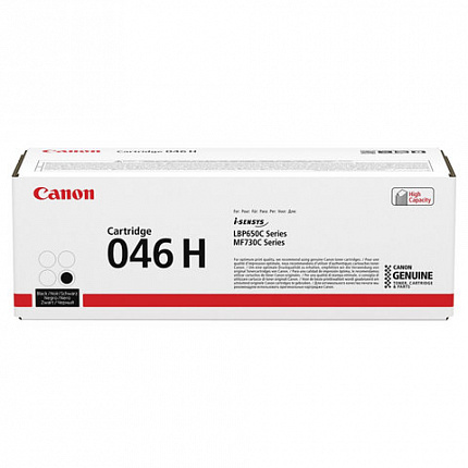 Картридж лазерный CANON (046H) i-SENSYS LBP653Cdw / 654Cx / MF732Cdw / 734Cdw, черный, ресурс 6300 страниц, оригинальный, 1254C002