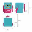 Точилка механическая ЮНЛАНДИЯ "I-Robot", корпус ассорти, 228484