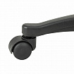 Кресло стул BRABIX "Eames MG-310 PL", пластик черный, экокожа черная, 532927
