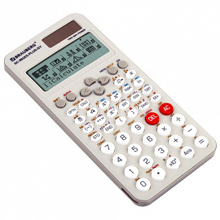 Калькулятор инженерный BRAUBERG SC-991ES-PLUS-GY (164х80 мм), 552 функции, 10+2 разряда, СЕРЫЙ, 272652