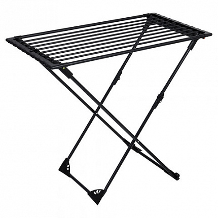 Сушилка напольная для белья раскладная, 3 зоны сушки, 20 метров, LAIMA HOME DUO SLIDING BLACK, 700469