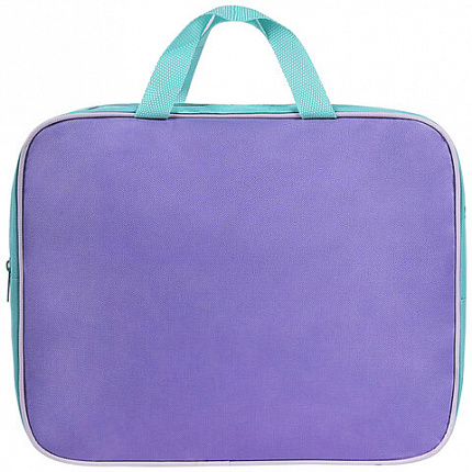 Папка на молнии с ручками STAFF EVERYDAY А4, 1 отделение, полиэстер, 80 мм, лавандовый, 271487