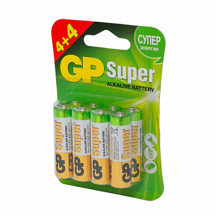 Батарейки аккумуляторные НАБОР 8шт (ПРОМО 4+4) GP AA+ААА (HR6+HR03) 2650mAh+930mAh, 2, 270AA/100AAA