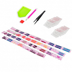 Картина стразами (алмазная мозаика) 40х50 см, ОСТРОВ СОКРОВИЩ "Небо Лондона", на подрамнике, 662592