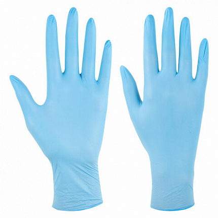 Перчатки нитриловые смотровые SFM Supersoft, Германия, 100 пар (200 штук), размер 8-9, L (большой)