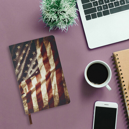 Ежедневник недатированный А5 (138х213 мм), BRAUBERG VISTA, под кожу, гибкий, 136 л., "Independence", 112006