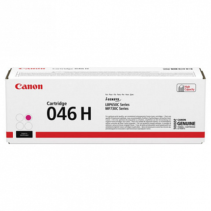 Картридж лазерный CANON (046HM) i-SENSYS LBP653Cdw / 654Cx / MF732Cdw / 734Cdw, пурпурный, ресурс 5000 страниц, оригинальный, 1252C002