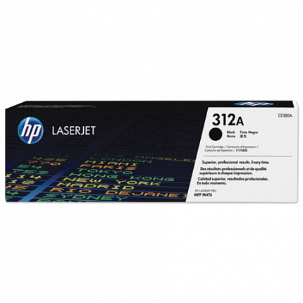 Картридж лазерный HP (CF380A) LaserJet Pro M476dn/476dw/476nw, №312A, черный, оригинальный, ресурс 2400 страниц