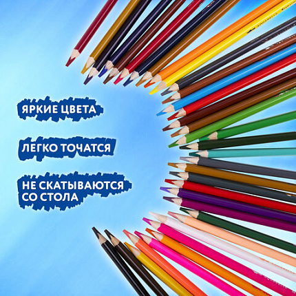 Карандаши цветные акварельные BRAUBERG PREMIUM AQUARELLE 36 цветов в тубе, трёхгранные, мягкие, 181933