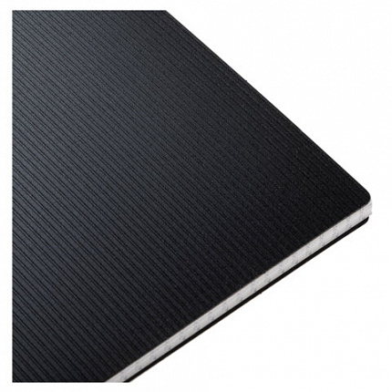 Блокнот БОЛЬШОЙ ФОРМАТ А4, 80 л., гребень, обложка пластик "VELVET", клетка, HATBER, черный, 081540, 80Б4В1гр_01601