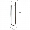 Скрепки BRAUBERG, 33 мм, никелированные, 100 шт., в картонной коробке, 270443