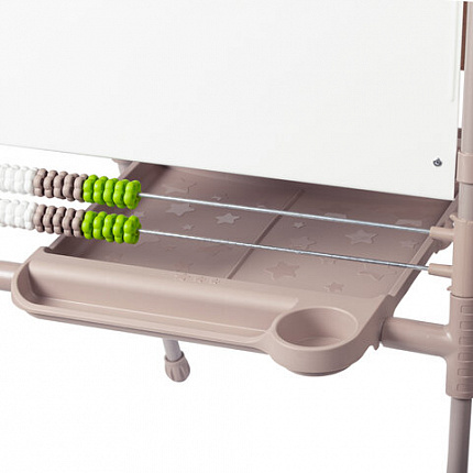 Мольберт растущий для мела/магнитно-маркерный 53х46 см, BRAUBERG "NIKA KIDS", БЕЖЕВЫЙ, 665759