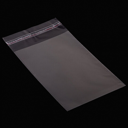 Пакет БОПП с клеевым клапаном, КОМПЛЕКТ 100 шт., 10х15+4 см, 25 мкм, с усиленным швом, 608598