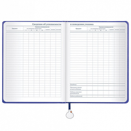 Дневник 1-11 класс 48 л., кожзам (твердая с поролоном), печать, ляссе с аппликацией, BRAUBERG, "Гуси", 107233