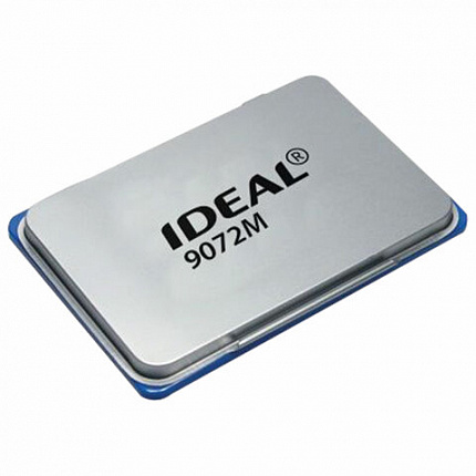 Штемпельная подушка TRODAT IDEAL 9072Мс, 110х70 мм, металлический корпус, синяя, 190089
