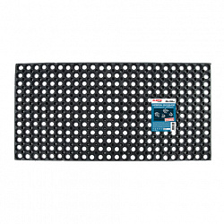 Коврик входной резиновый грязесборный ячеистый, 50х100 см, толщина 16 мм, LAIMA EXPERT, 607811