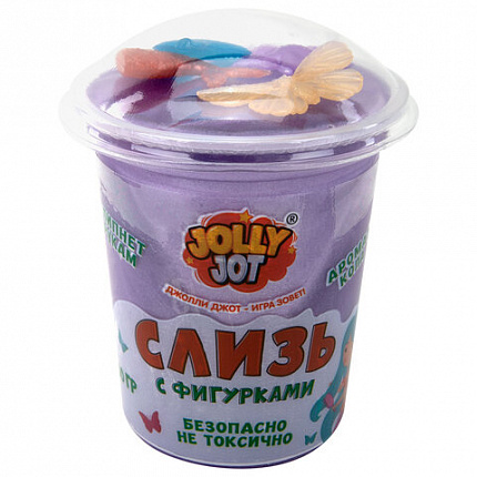 Слайм, слизь с фигурками, русалочки, 200 г, АССОРТИ 3 вида, JOLLY JOT (ДЖОЛЛИ ДЖОТ), 666666