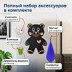 Доска на холодильник магнитно-меловая 30х40 см "Teddy Bear" с набором аксессуаров, BRAUBERG, 237841