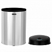 Ведро для мусора СЕНСОРНОЕ 12 л, нержавеющая сталь, черная матовая крышка, питание от 4-х батареек AA (не входят в комплект), LAIMA, 609326